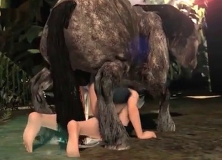 3D Stallion fucks a sweet babe